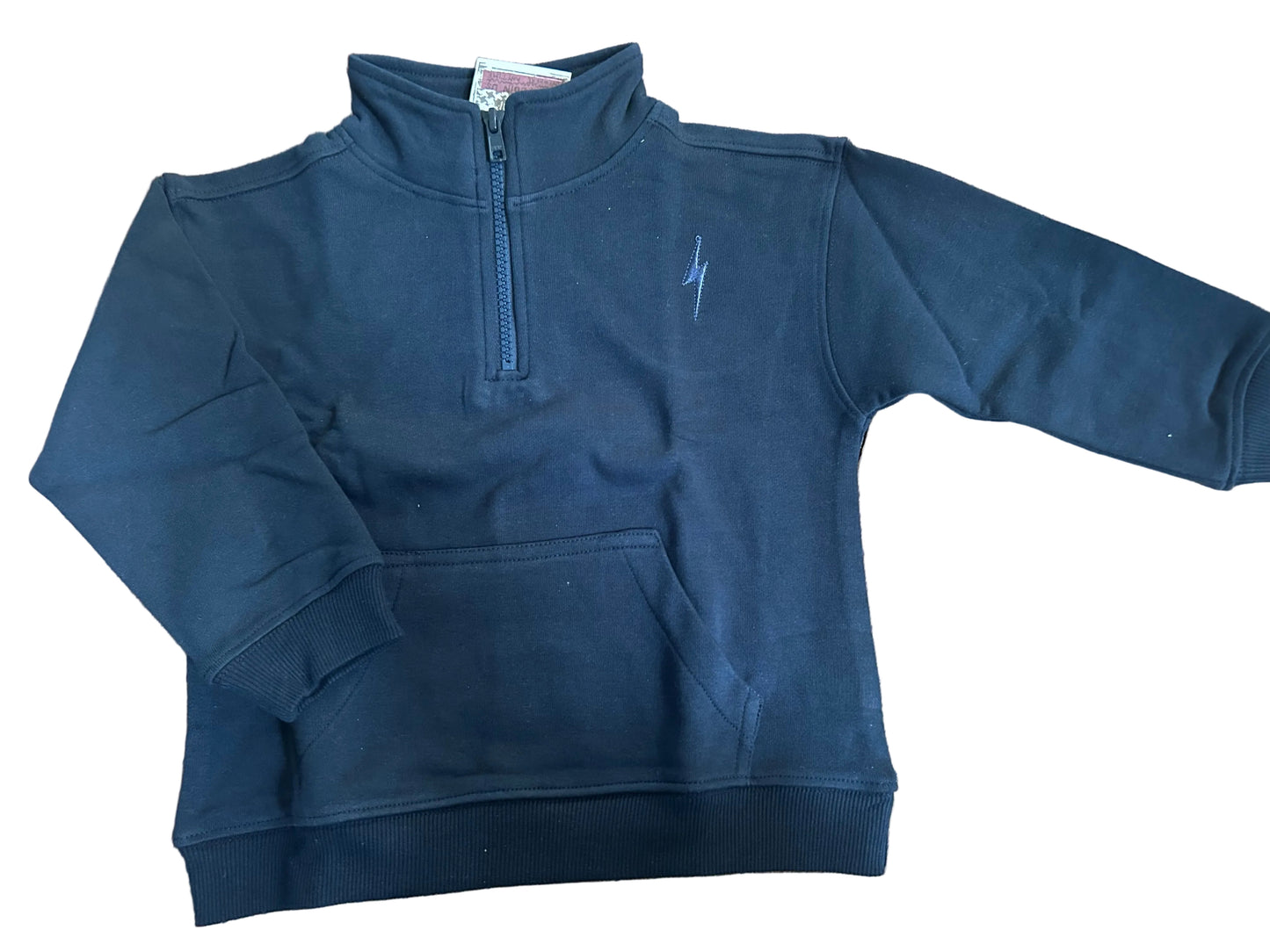 Lightning bolt half zip