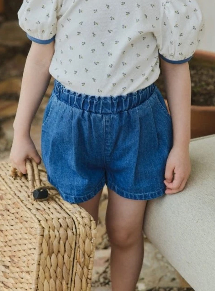 Blue Denim Shorts