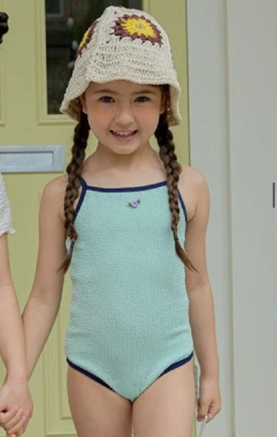 Rose Shirred Swimsuit