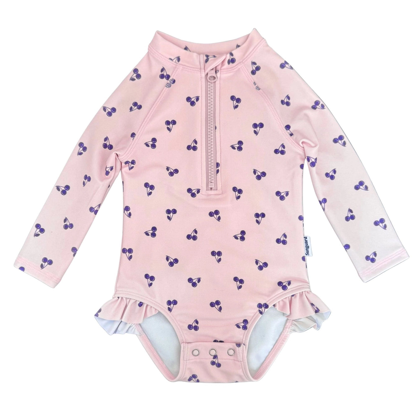 Cherry Long Sleeve Swimsuit