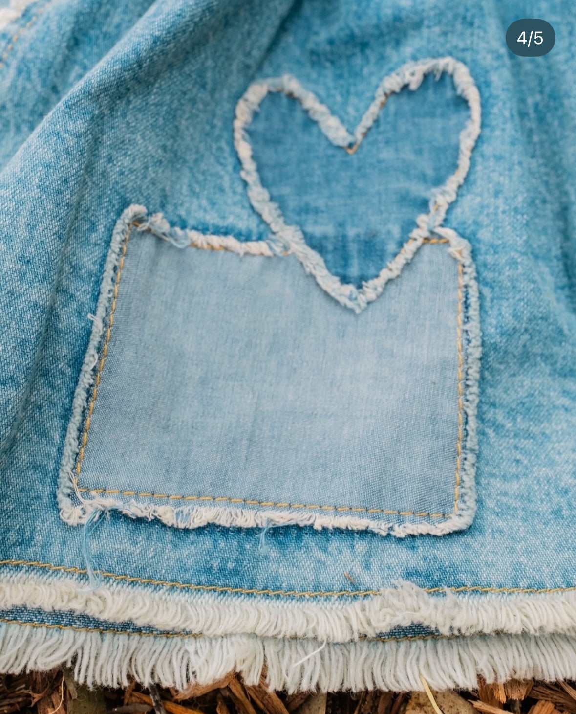 Patchwork Heart Jeans