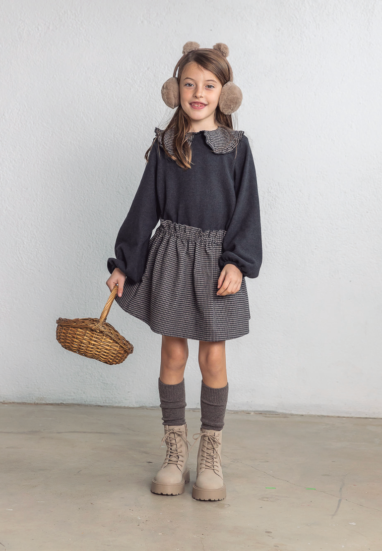 Checker Collared Sweater