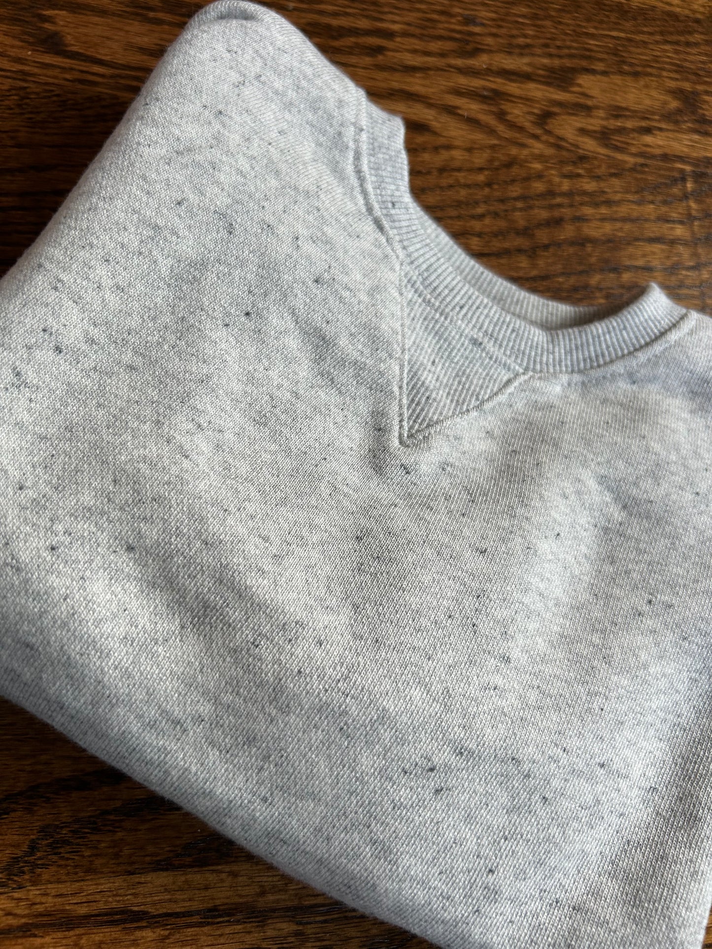 The speckled sweatshirt