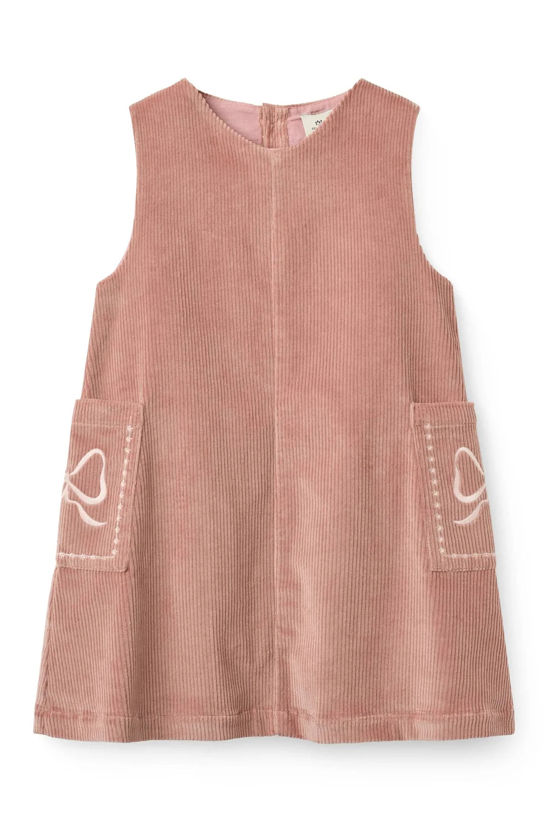 Corduroy Embroidered Dress