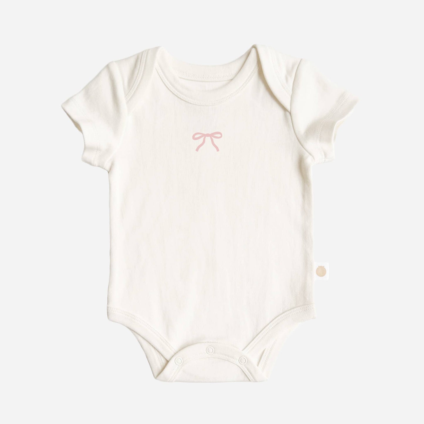 Pink Bow Baby Onesie