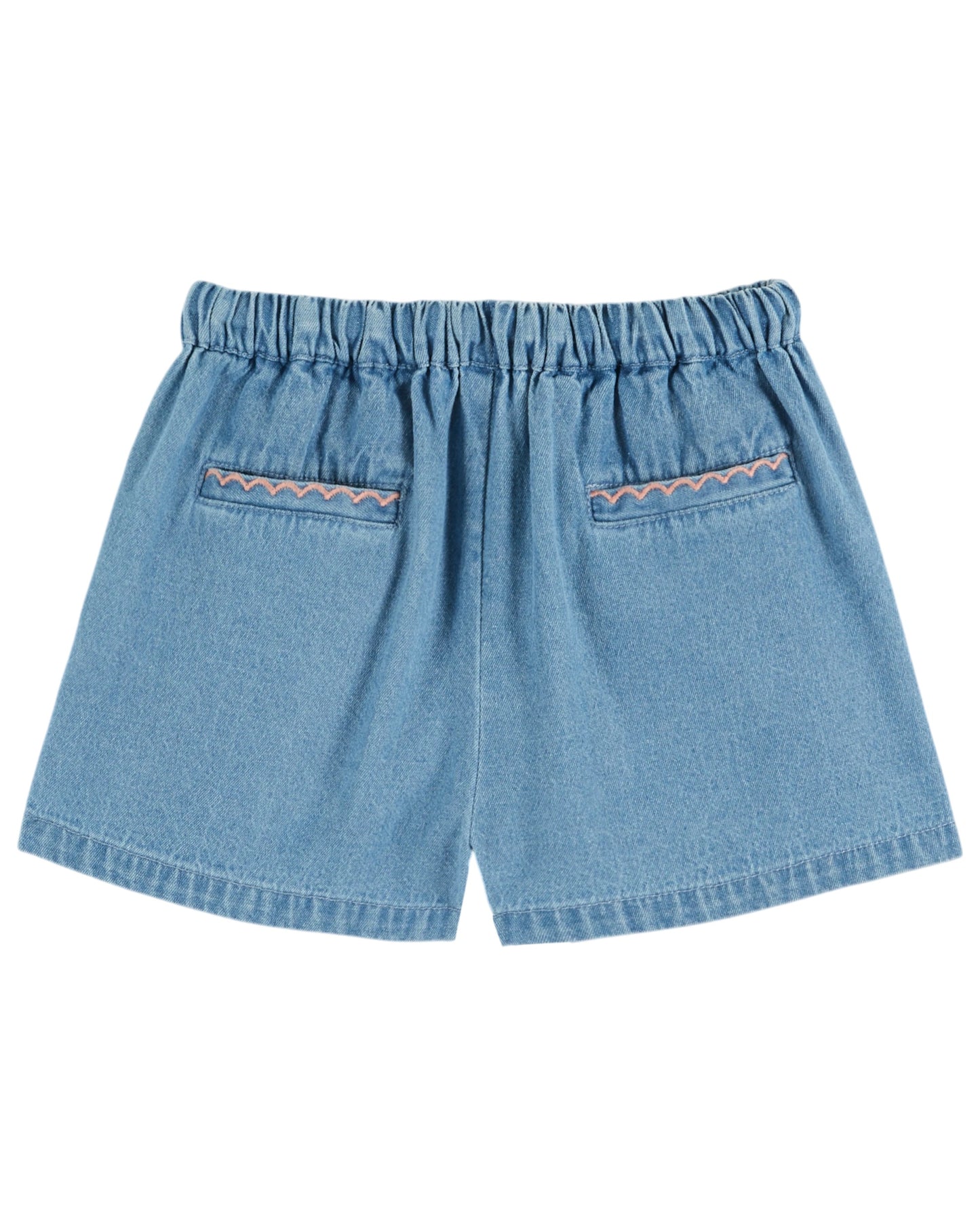 Rose denim shorts