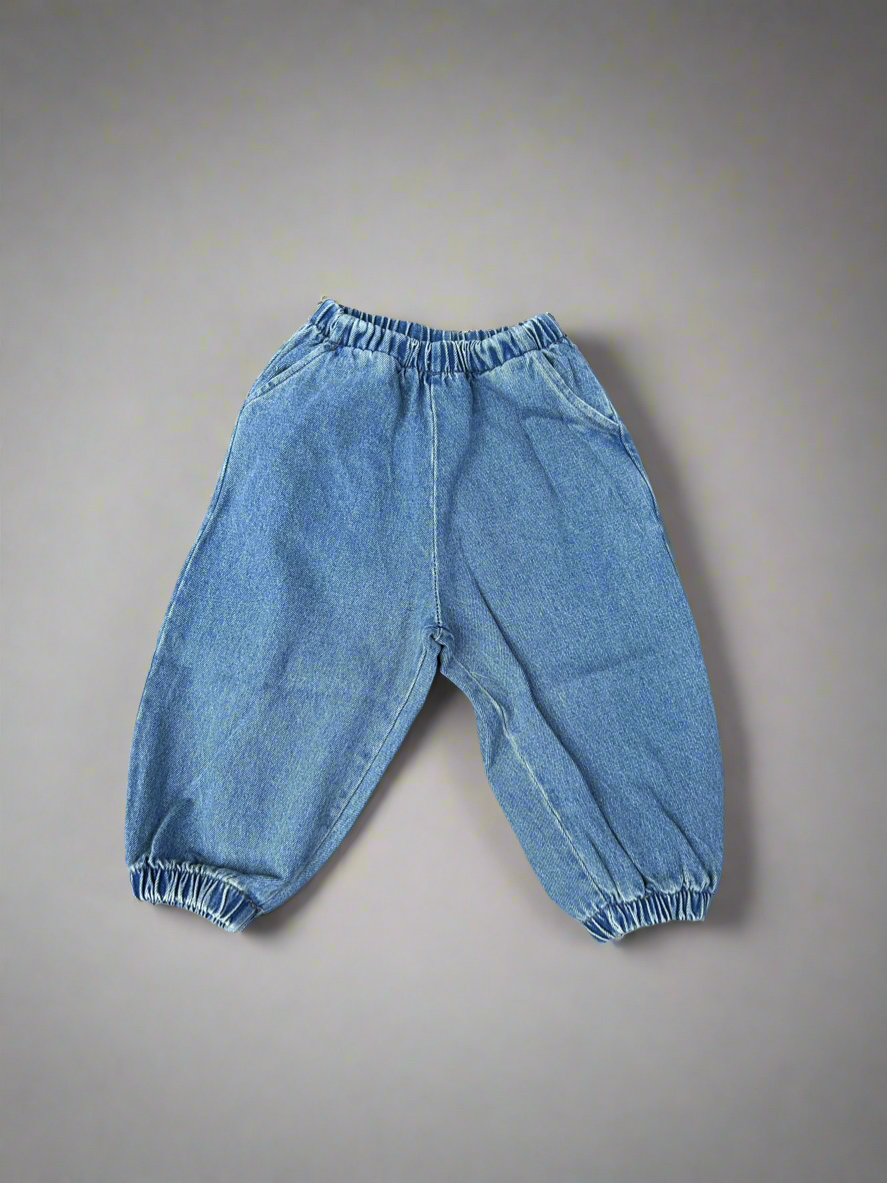 Denim Jogger Pants