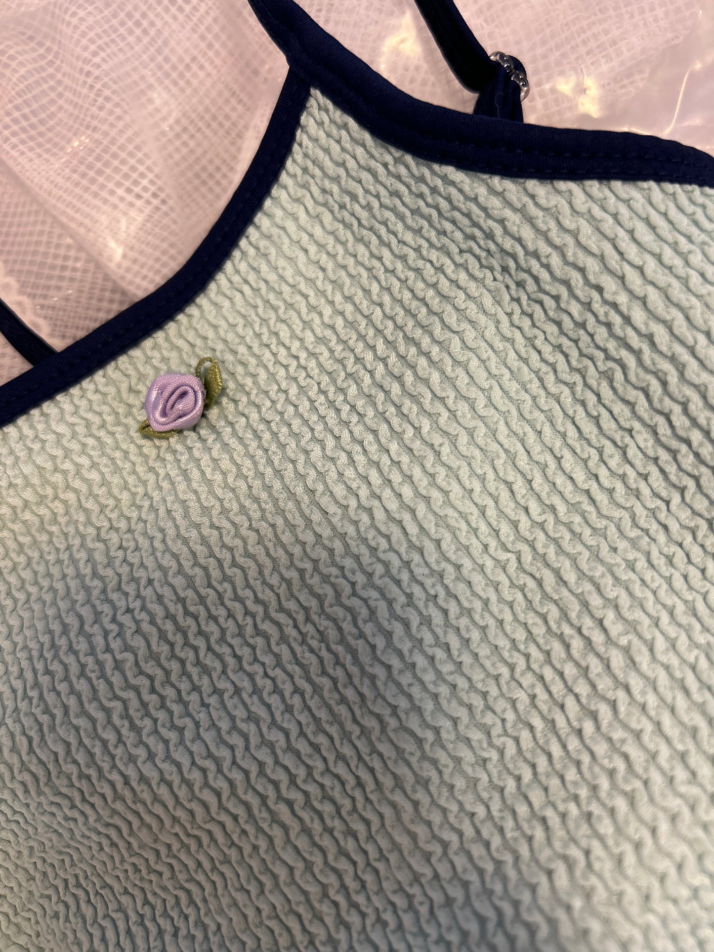 Rose Shirred Swimsuit