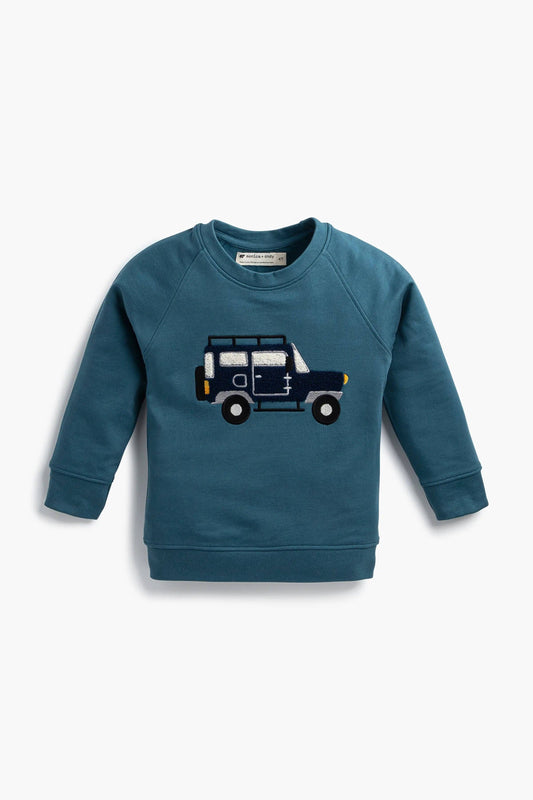 Embroidered Car sweatshirt