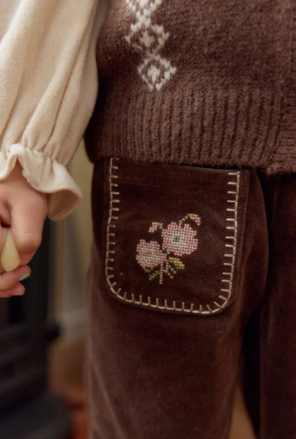 Brown corduroy pants