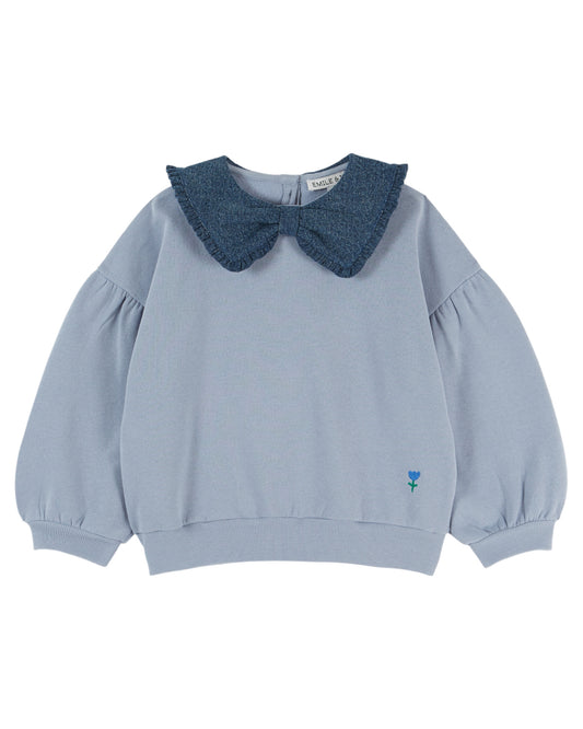 Collared sweatshirt