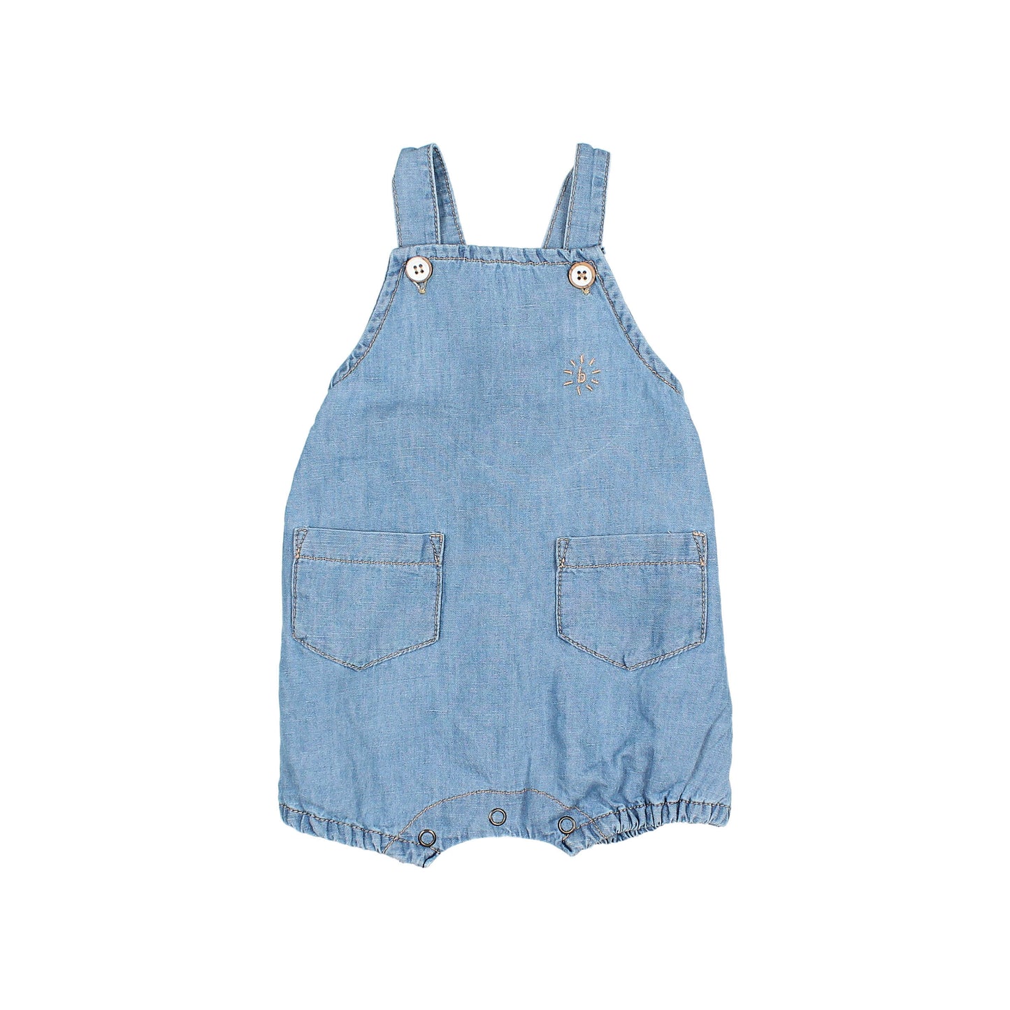 Baby Denim Linen Jumpsuit