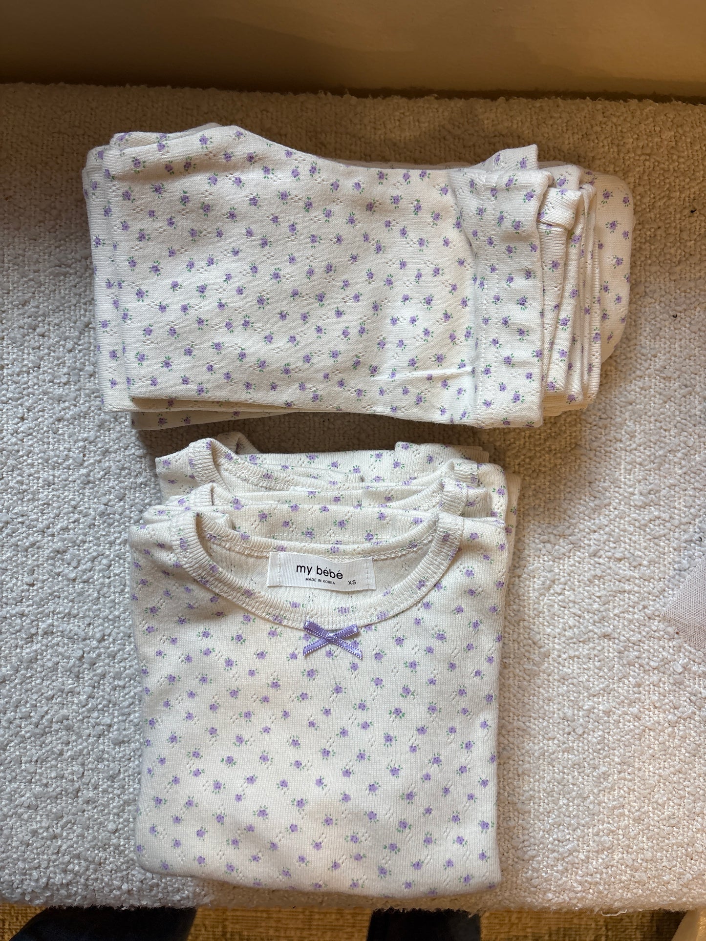 Pointelle floral pajamas