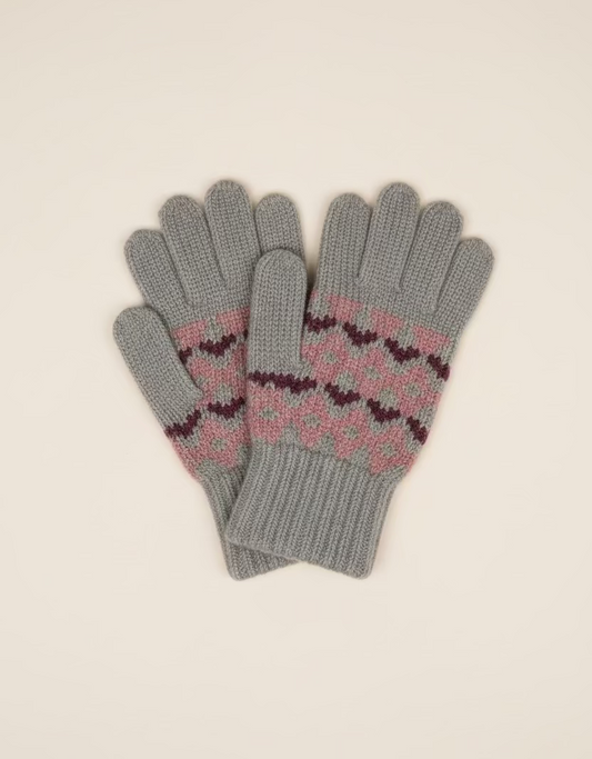 Heart Knit Gloves