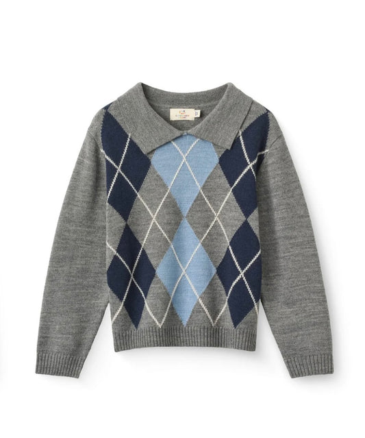 Argyle Knit Sweater