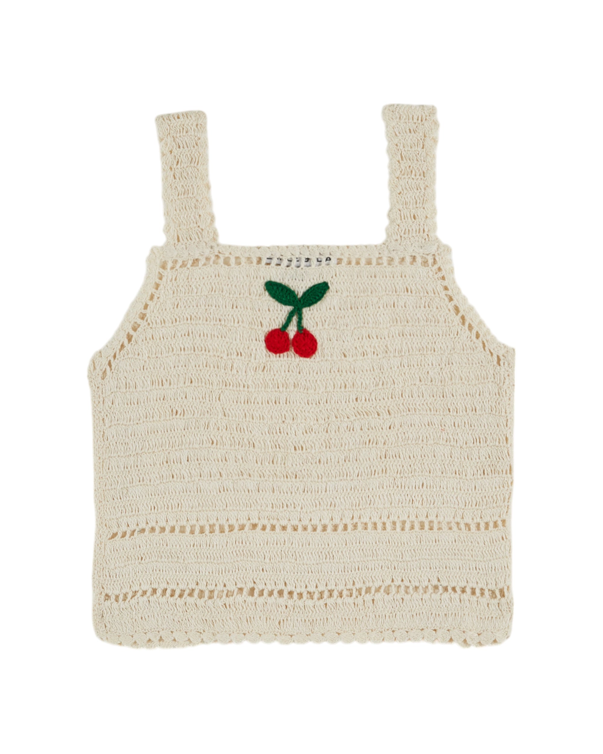 【cherry】THE TOE♡korinthos sleeveless Crochet Cherry Top – Les Cools