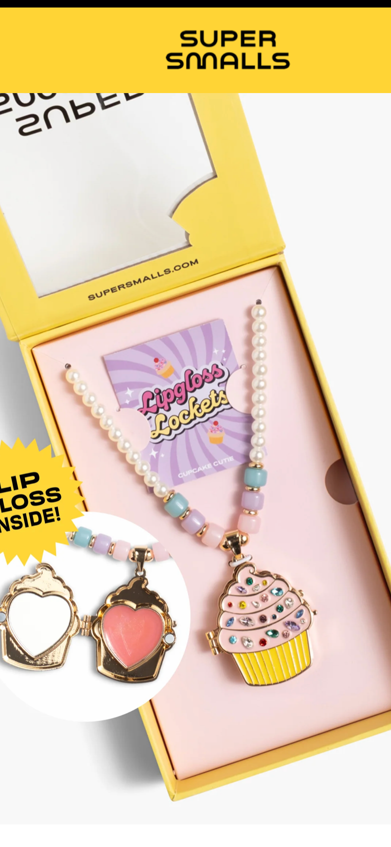 Lipgloss charm necklace