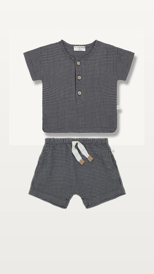 Checkered Shorts Set