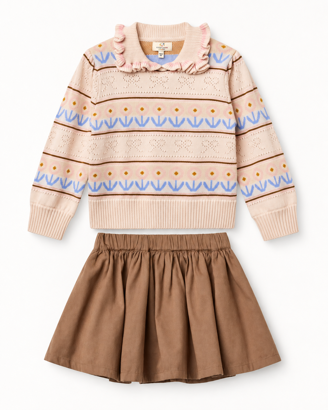 Twill Flare Skirt