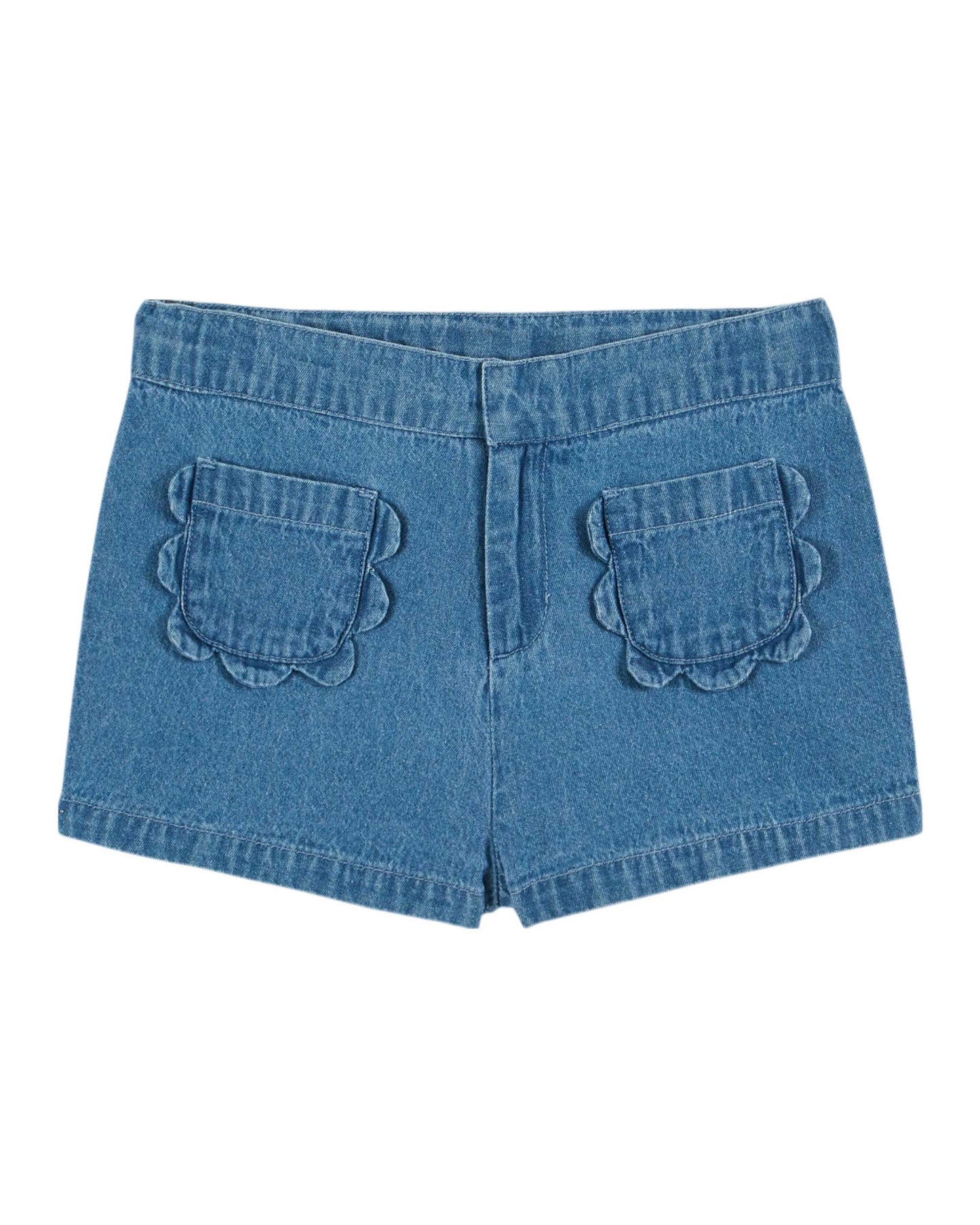 Fleurs Denim Shorts