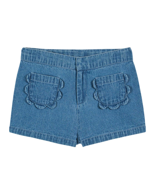 Fleurs Denim Shorts