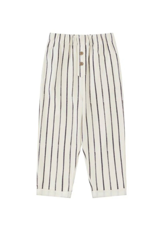 Relaxed Tapered Striped Pants