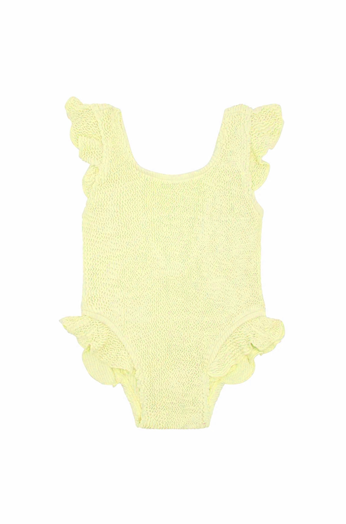 Yellow Crinkle Swimsuit