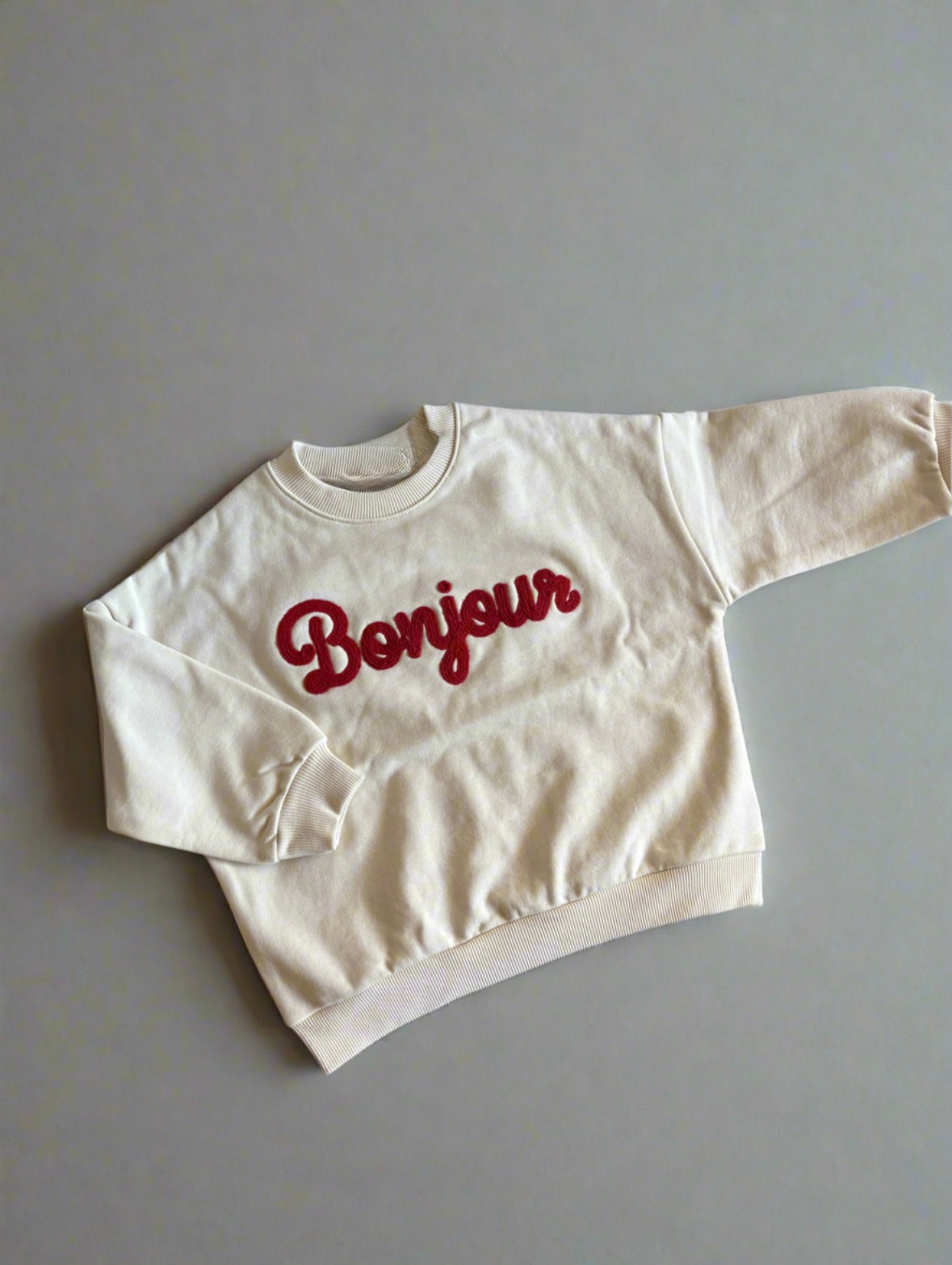 Bonjour Embroidered Sweatshirt