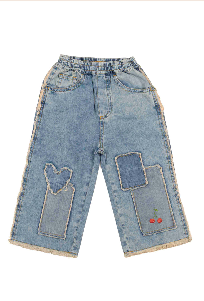 Patchwork Heart Jeans