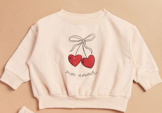 Mon Amor Cherry Sweatshirt