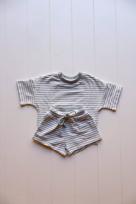 Striped Short Set