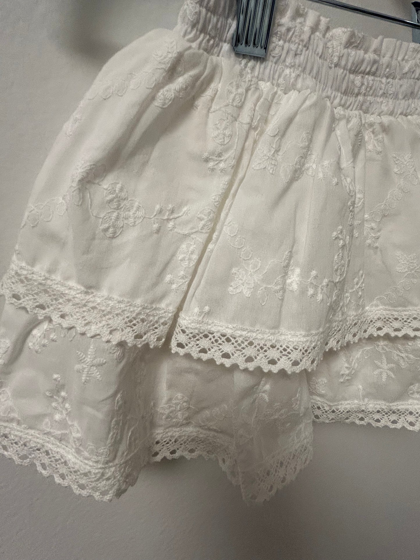 White Lace Kan Kan Skirt