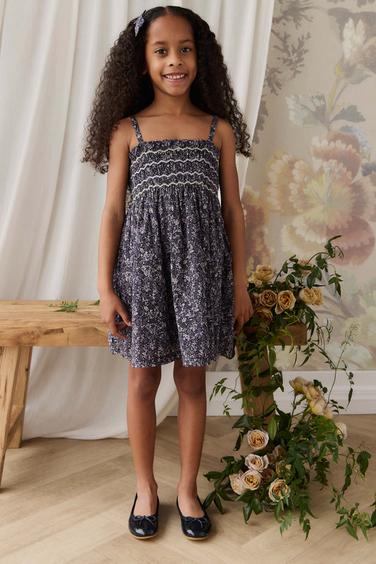 Violet Floral Dress
