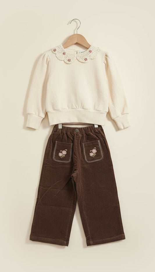Brown corduroy pants