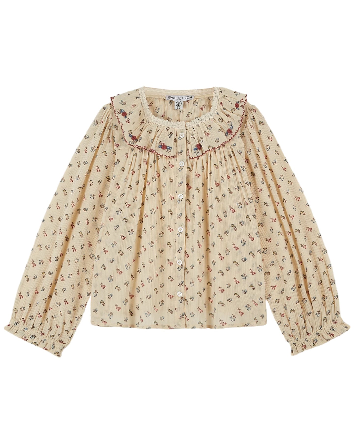 Sorgue Embroidered Floral Blouse