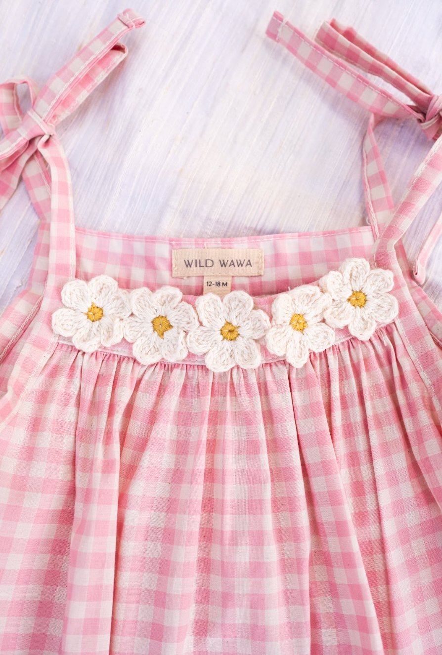 Daisy Gingham Set