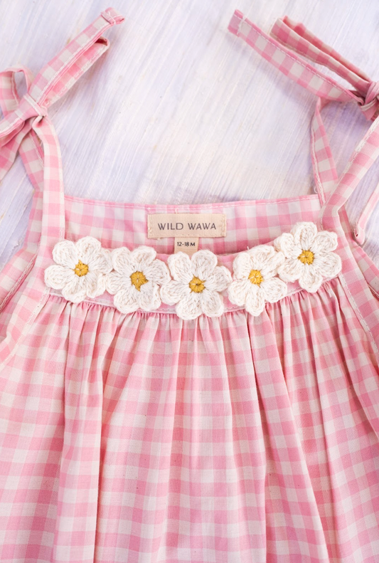 Daisy Gingham Set