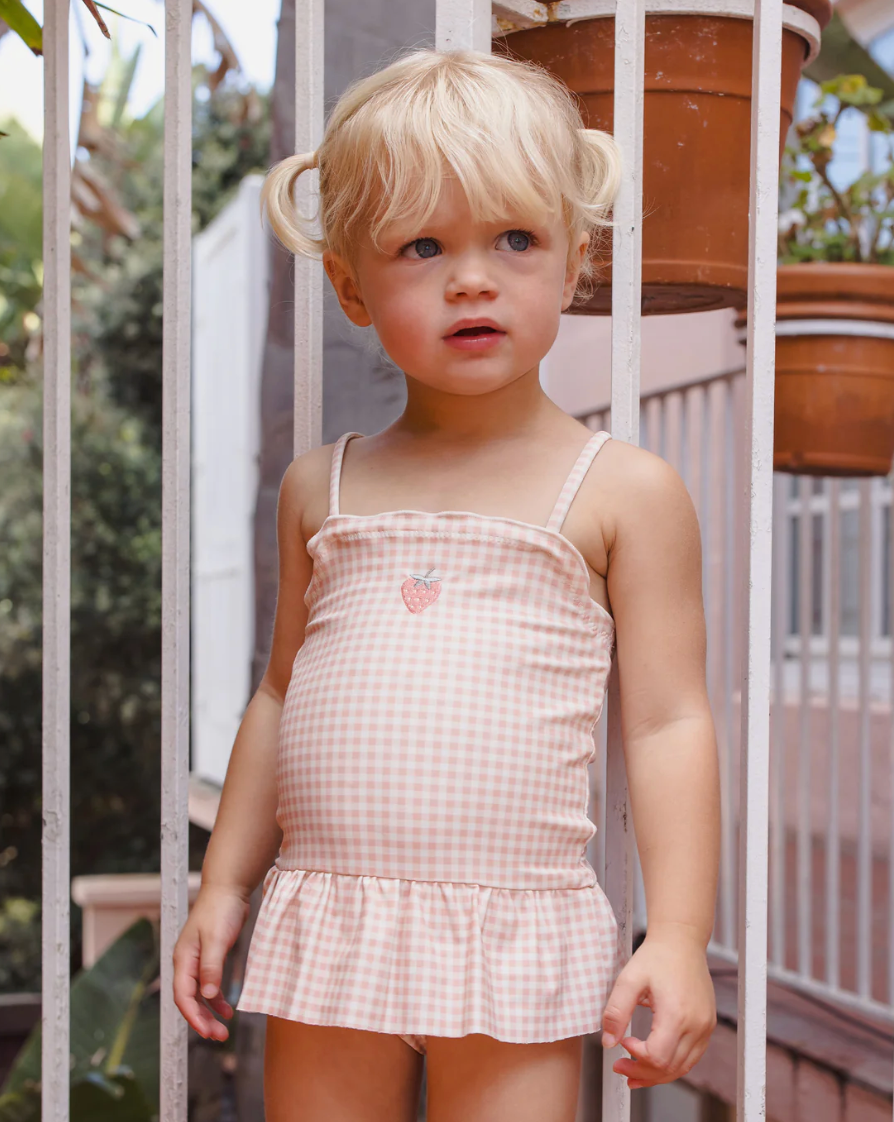 Tori Skirted Gingham One Piece