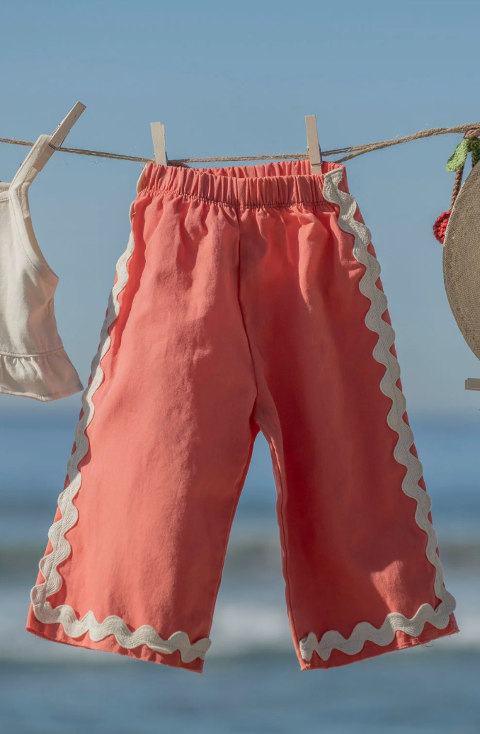 Tres Cherry Wide Leg Pant Set