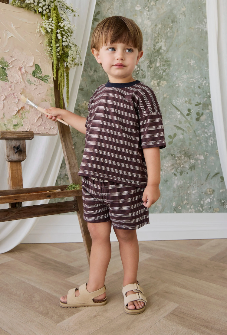 Striped Slub Set
