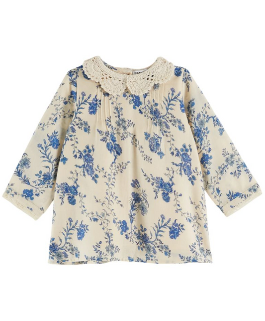 Baby Orchid Crochet Collar Dress