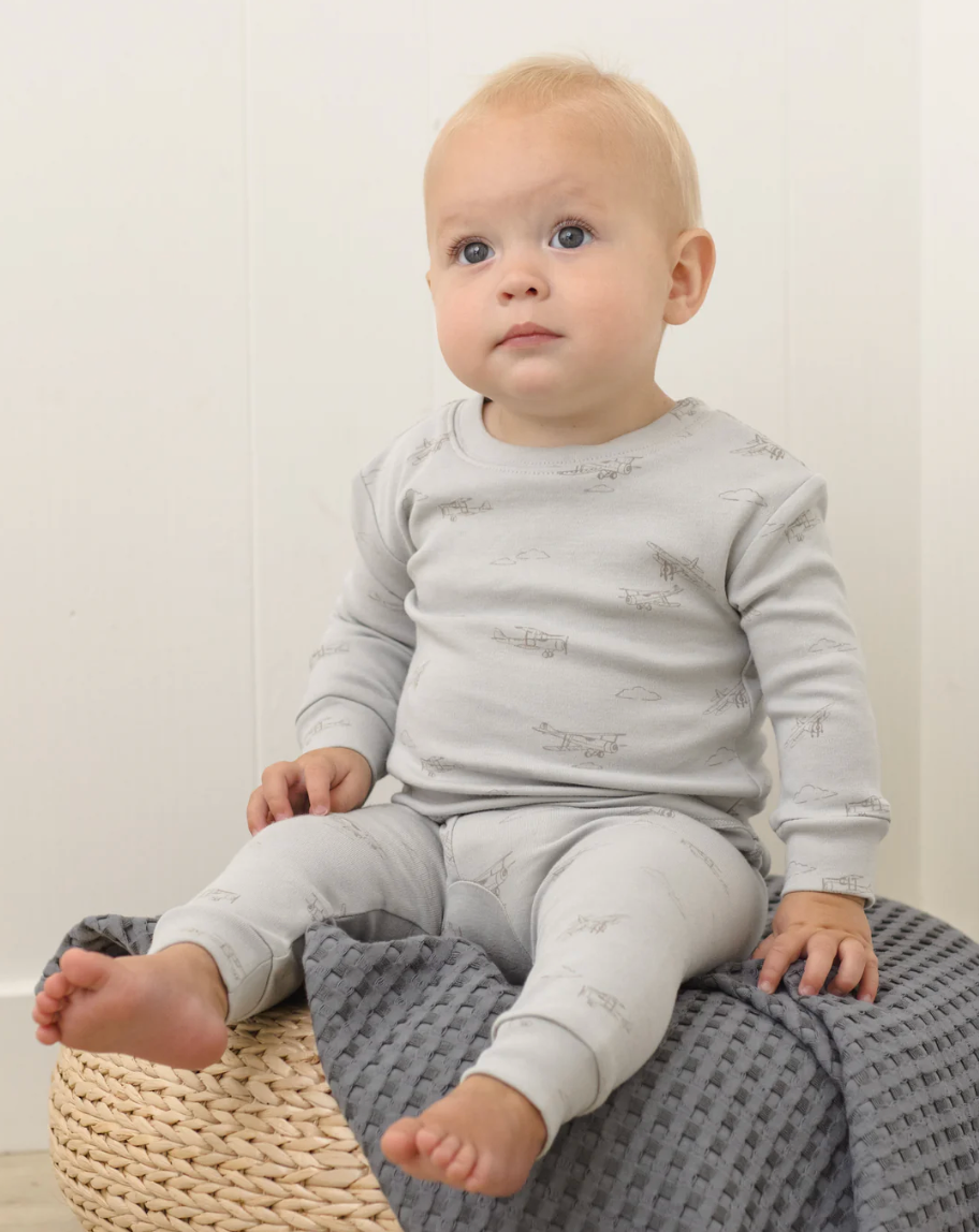 Jersey Airplane Pajama Set