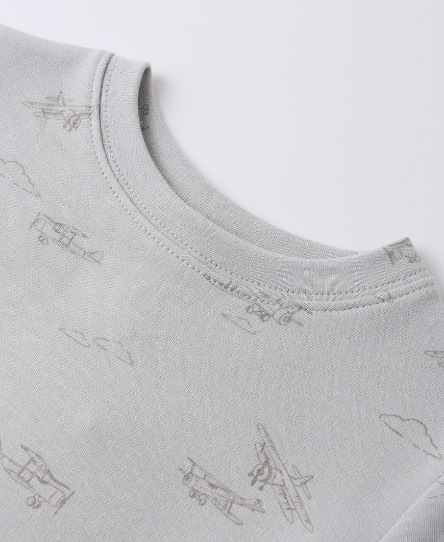 Jersey Airplane Pajama Set
