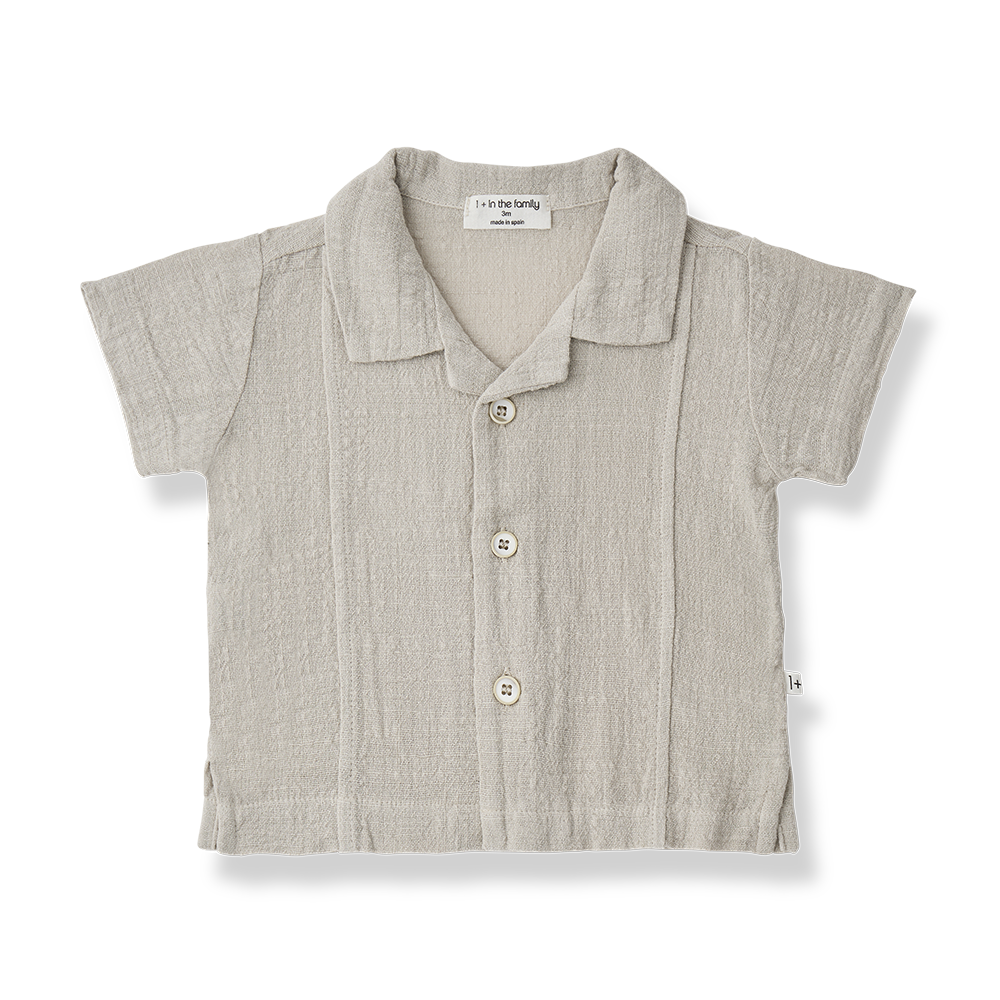 Tamariu Beige Short Sleeve Shirt