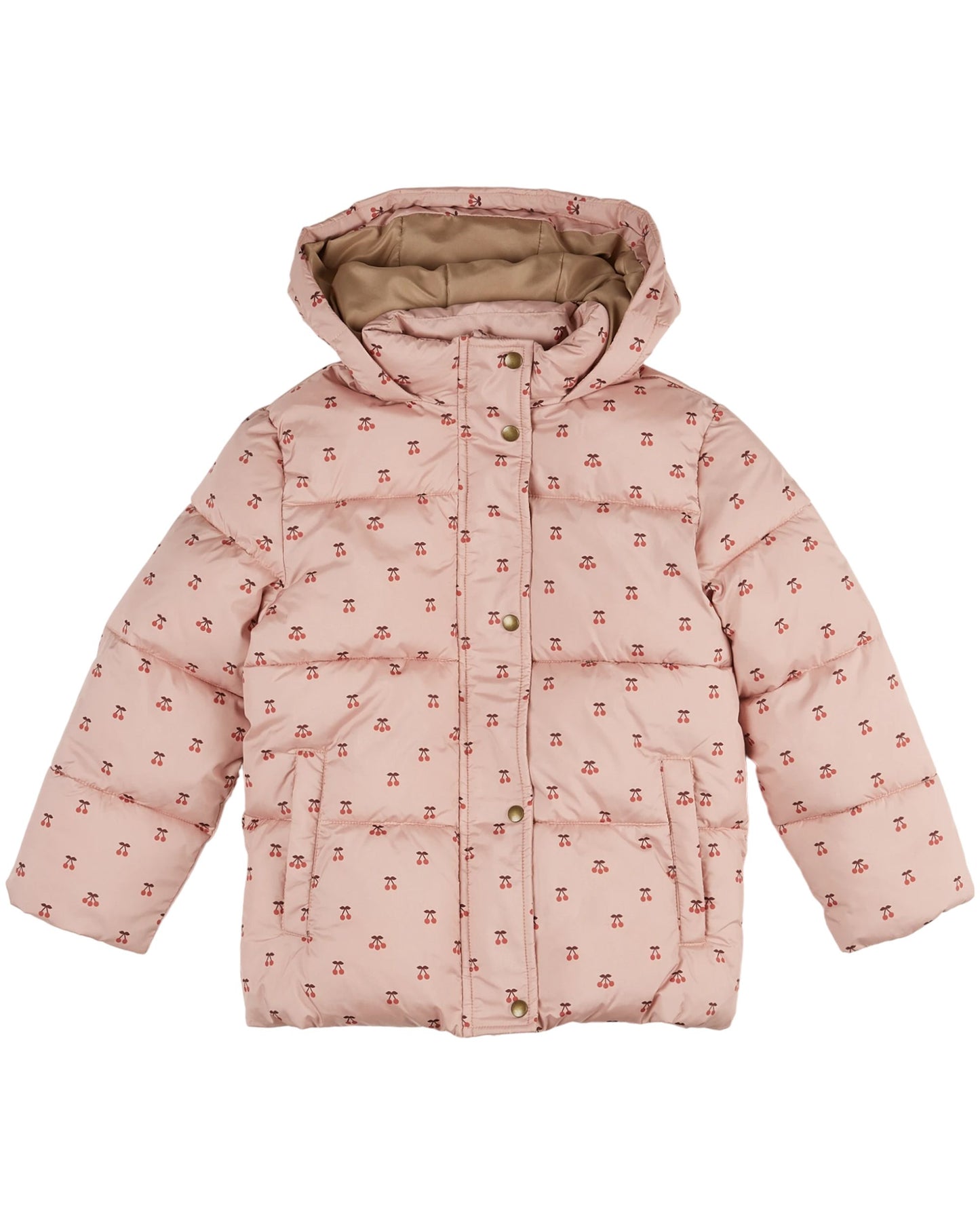 Cherry Puffer Coat